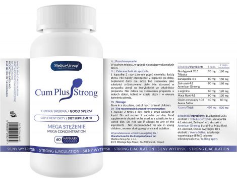 Suplement diety Cum Plus Strong Medica 60 kapsułek - 5