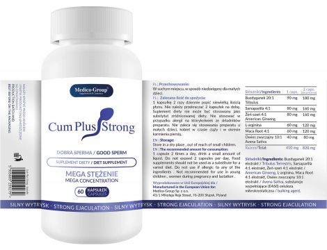 Suplement diety Cum Plus Strong Medica 60 kapsułek - 7