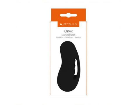 Masturbator Onyx Sucker Me You Us czarny TPE 13.5 cm wodoodporny - 2