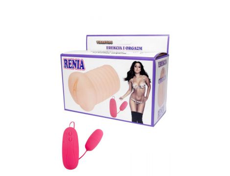Realistyczny masturbator waginalny z wibracją Lyla 15 cm biały - 2