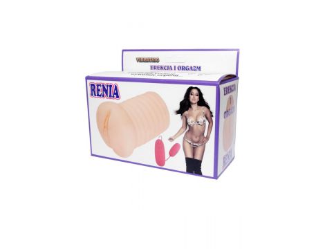 Realistyczny masturbator waginalny z wibracją Lyla 15 cm biały - 5