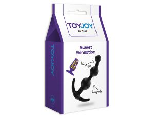 Korek analny silikonowy ToyJoy Sweet Sensation czarny 13 cm