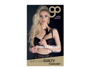 Małe łaskoczące piórko Guilty Pleasure BDSM czarne 32 cm