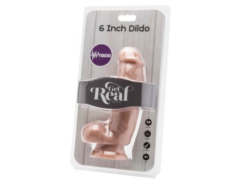 Wibrator realistyczny Get Real ToyJoy z kulkami 15 cm - 4