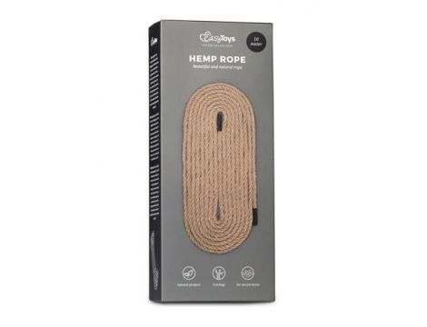 Lina do bondage konopna brązowa 10m EasyToys