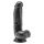 Realistyczne dildo z jajami ToyJoy Get Real czarne 15 cm