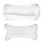 Masturbator falisty Me You Us Ripple przezroczysty 13 cm - 3