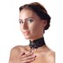 Choker koronkowy z satynową tasiemką Cottelli - 3