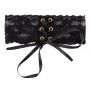 Choker koronkowy z satynową tasiemką Cottelli - 5