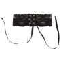 Choker koronkowy z satynową tasiemką Cottelli - 7