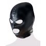 Maska BDSM wet look Bad Kitty czarna z otwartymi oczami i ustami - 7