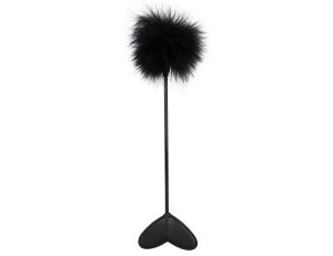 Różdżka z piórkiem i serduszkiem Bad Kitty czarna 25 cm