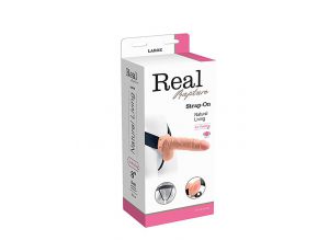 Wibrująca proteza penisa Real Rapture z jądrami 20.5 cm