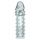 Przedłużka prążkowana Calexotics przezroczysta 16 cm