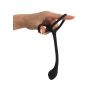 Pierścień na penisa i jądra z korkiem analnym Black Velvets 16 cm - 15