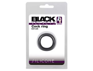 Pierścień erekcyjny Black Velvets czarny silikonowy 2.6 cm