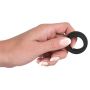 Pierścień erekcyjny Black Velvets czarny silikonowy 2.6 cm - 6