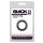 Pierścień erekcyjny Black Velvets czarny silikonowy 2.6 cm