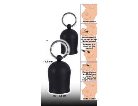 Pompki na sutki Black Velvets czarne silikonowe - 6