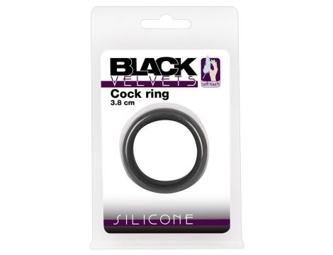 Pierścień erekcyjny silikonowy Black Velvets 3.8 cm - 2