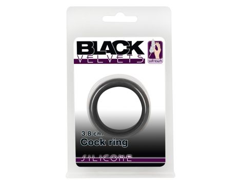 Pierścień erekcyjny silikonowy Black Velvets 3.8 cm