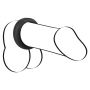 Pierścień erekcyjny silikonowy Black Velvets 3.8 cm - 10