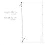 Klipsy na sutki z łańcuchem EasyToys srebrne 44 cm - 10