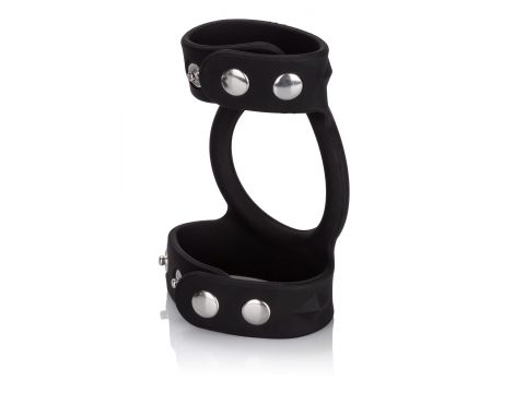 Pierścień erekcyjny silikonowy regulowany Calexotics czarny 22 cm - 2
