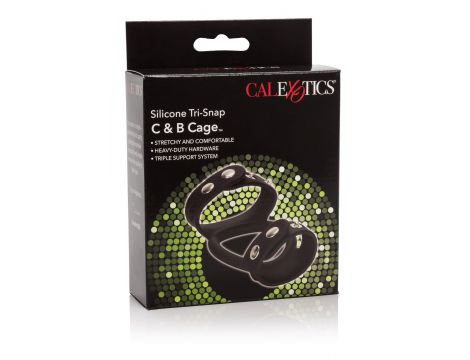 Pierścień erekcyjny silikonowy regulowany Calexotics czarny 22 cm - 4