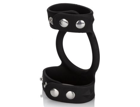 Pierścień erekcyjny silikonowy regulowany Calexotics czarny 22 cm