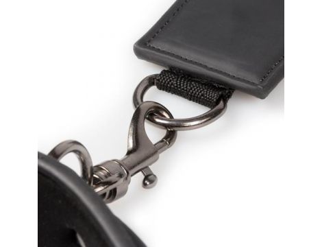 Zestaw uprzęży z kajdankami EasyToys czarny ze skóry syntetycznej - 6
