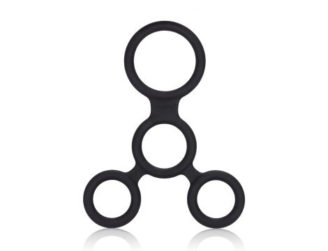 Pierścień erekcyjny silikonowy Calexotics Full Erection Spreader czarny - 2