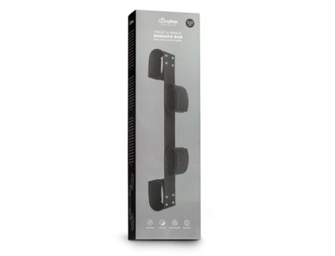 Bondage bar EasyToys czarny ze sztucznej skóry - 10
