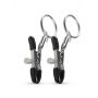 Klipsy na sutki metalowe EasyToys srebrne z pierścieniem - 5