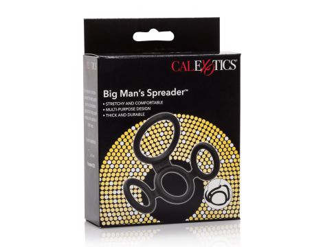 Pierścień erekcyjny silikonowy Big Man S Spreader Calexotics czarny - 3