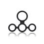 Pierścień erekcyjny silikonowy Big Man S Spreader Calexotics czarny - 2
