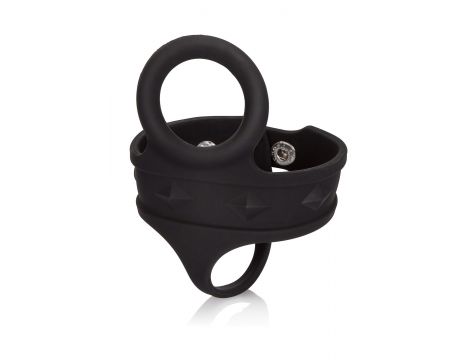Pierścień erekcyjny silikonowy Calexotics 3 Snap czarny 21.5 cm - 2