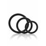 Pierścienie erekcyjne silikonowe Calexotics Tri Rings czarny - 4