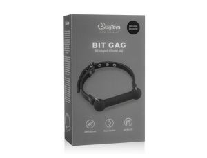 Knebel silikonowy EasyToys bit czarny 56 cm