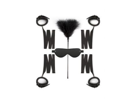 Zestaw kajdanek Beginners Bondage Fantasy EasyToys czarny - 3