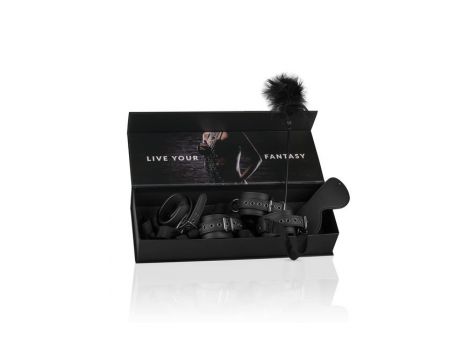 Zestaw kajdanek Beginners Bondage Fantasy EasyToys czarny - 9