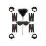 Zestaw kajdanek Beginners Bondage Fantasy EasyToys czarny - 4
