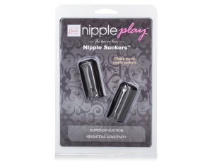 Pompki ssące na sutki Calexotics czarne wodoodporne PVC