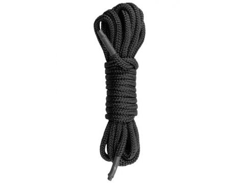 Lina bondage nylonowa EasyToys czarna 5m - 2