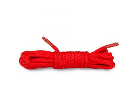 Czerwona nylonowa lina do bondage EasyToys 5m - 4