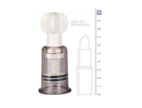 Pompki na sutki i łechtaczkę EasyToys transparentne małe 10 cm 2 szt - 4