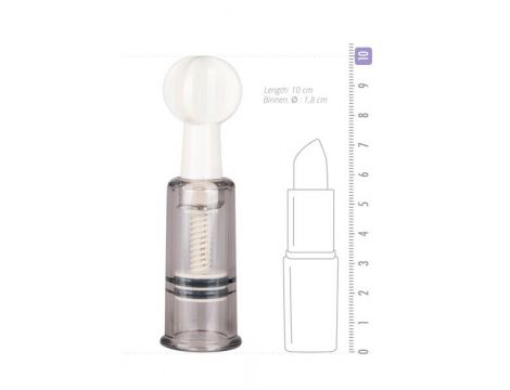 Zestaw pompek na sutki i łechtaczkę EasyToys przezroczysty 3 szt 10 cm - 2
