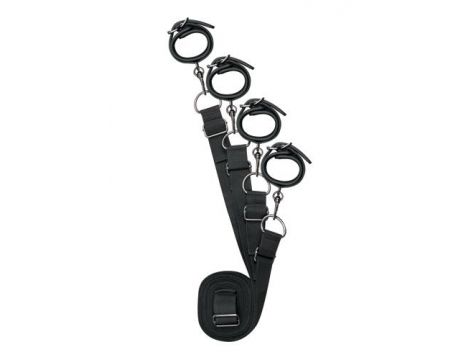 Zestaw wiązań pod materac EasyToys regulowany czarny - 2