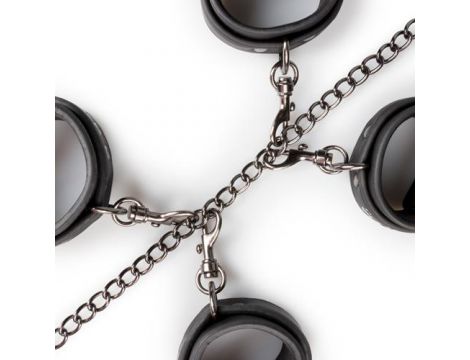 Zestaw kajdanek z obrożą EasyToys czarny - 7