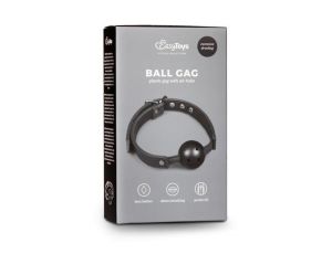 Knebel z kulką PVC EasyToys regulowany czarny